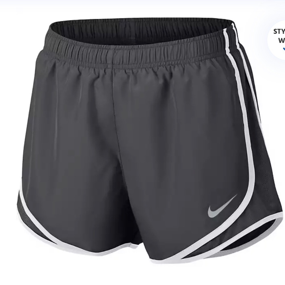 Nike Women’s Gray/White Dry Fit Shorts!